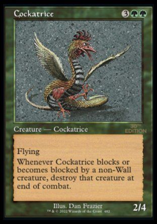 Cockatrice (Magic 30th Anniversary Edition - Old Frame) Trading Card