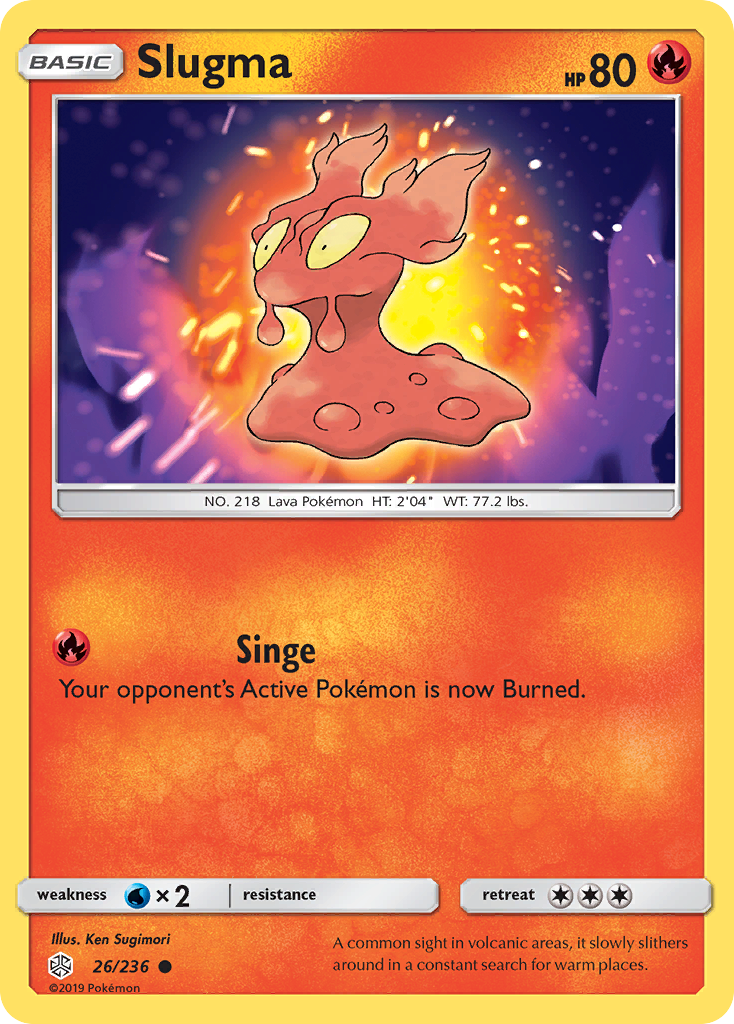 Slugma (26/236) - Cosmic Eclipse Pokémon Card