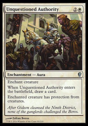 Unquestioned Authority (Conspiracy) Trading Card