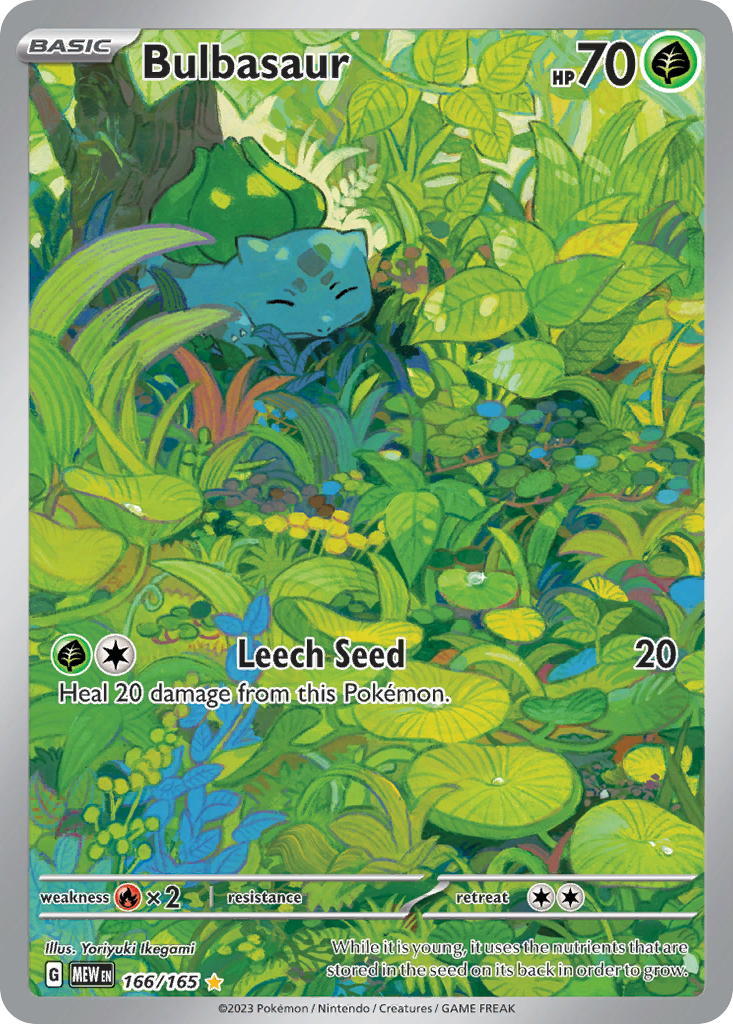 Bulbasaur (166/165) - 151 Pokémon Card