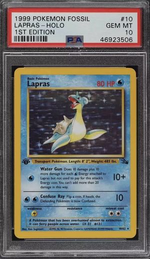 Lapras (10/62) - Fossil (1st Edition)