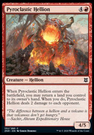 Pyroclastic Hellion (Zendikar Rising) Trading Card