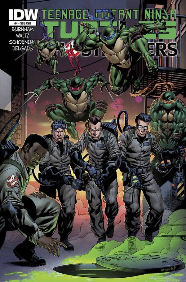 Teenage Mutant Ninja Turtles/Ghostbusters #4 (Subscription Variant)