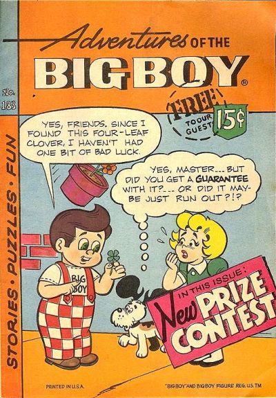 Adventures of Big Boy #183 Comic