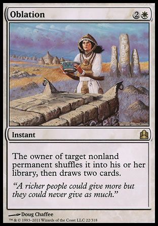 Oblation (MTG Commander) Trading Card