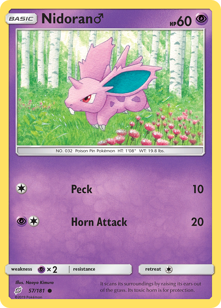 Nidoran ♂ (57/181) - Team Up Pokémon Card