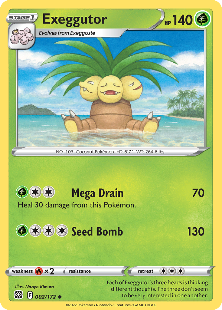 Exeggutor (2/172) - Brilliant Stars Pokémon Card