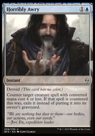 Horribly Awry (Battle for Zendikar) Trading Card