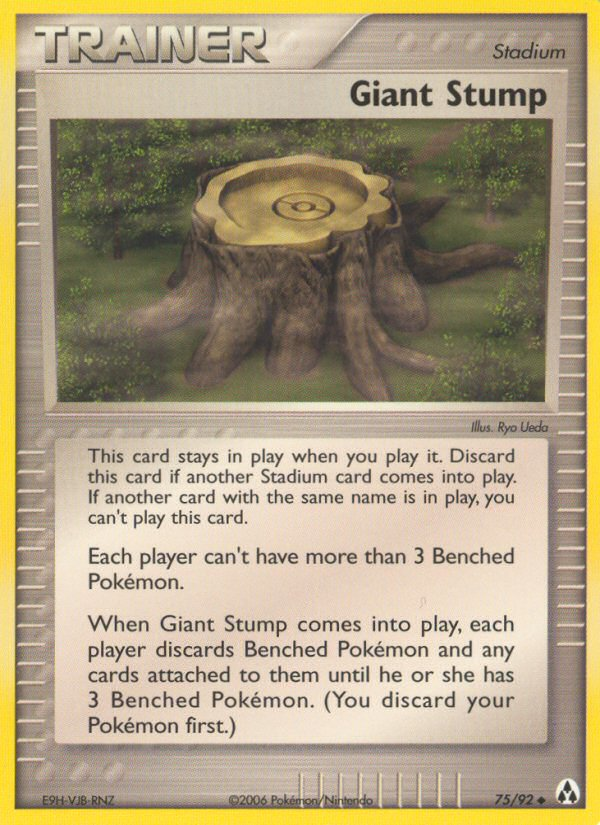 Giant Stump (Trainer: Stadium) (75/92) - Legend Maker Pokémon Card