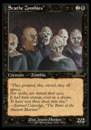 Scathe Zombies (Magic 30th Anniversary Edition - Old Frame) Trading Card