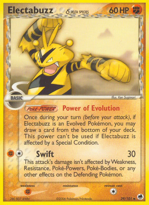 Electabuzz Pokémon Card