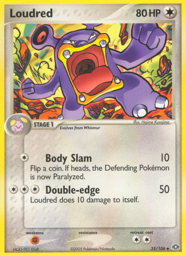 Loudred (35/106) - Emerald Pokémon Card