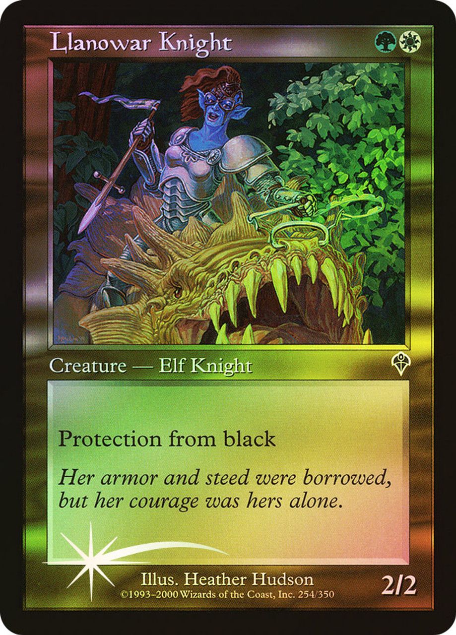 Llanowar Knight (Invasion - Foil) Trading Card