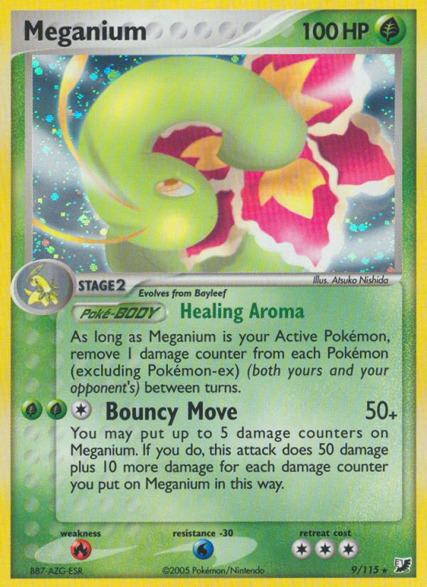 Meganium (9/115) - Unseen Forces Pokémon Card