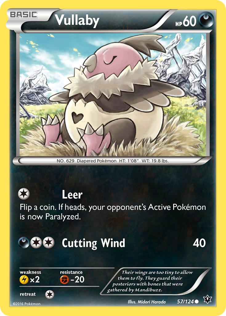 Vullaby (57/124) - Fates Collide Pokémon Card