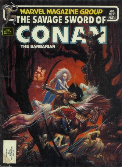 The Savage Sword of Conan #91 Comic