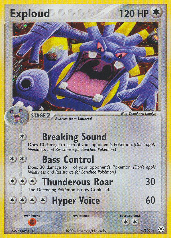 Exploud (6/101) - Hidden Legends Pokémon Card