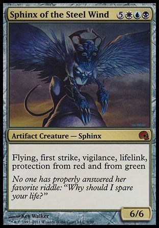 Sphinx of the Steel Wind (Premium Deck Series: Graveborn) Trading Card