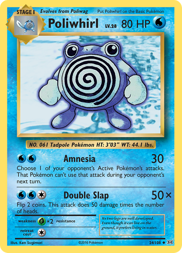 Poliwhirl (24/108) - Evolutions