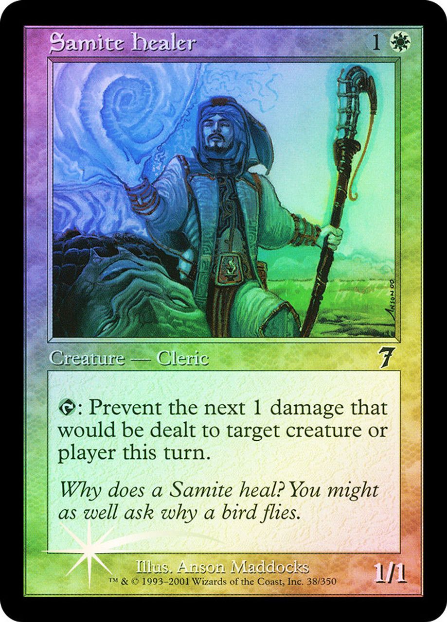 Samite Healer (7th Edition - Foil) Trading Card