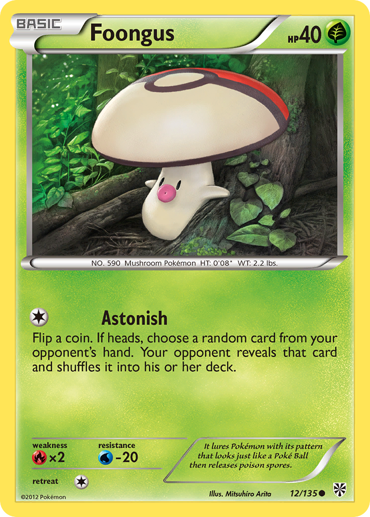 Foongus (12/135) - Plasma Storm Pokémon Card