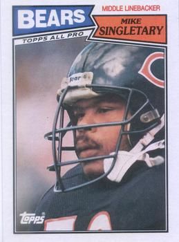 Mike Singletary 1987 Topps #58 Sports Card