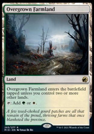 Overgrown Farmland (Innistrad: Midnight Hunt) Trading Card