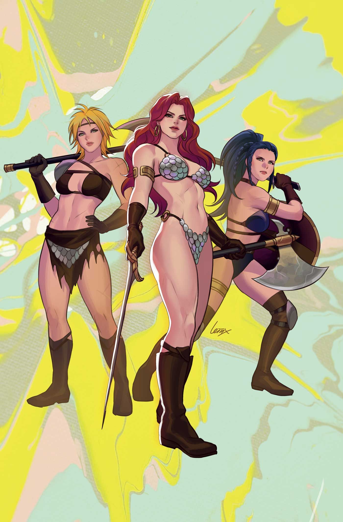 Red Sonja She Devil With A Sword #2 (Cvr R Inc 1:7 Leirix Li K Pop Homage Virgin Variant) Comic