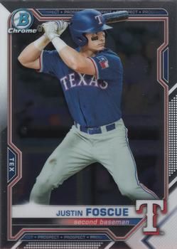 Justin Foscue 2021 Bowman Chrome - Prospects Baseball #BCP-242 Sports Card