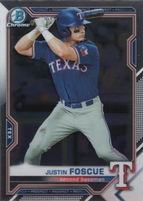 Justin Foscue 2021 Bowman Chrome - Prospects Baseball #BCP-242