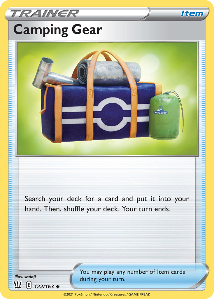 Camping Gear (Trainer: Item) (122/163) - Battle Styles Pokémon Card