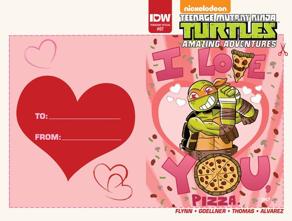 Teenage Mutant Ninja Turtles Amazing Adventures #7 (Valentines Day Card Variant)