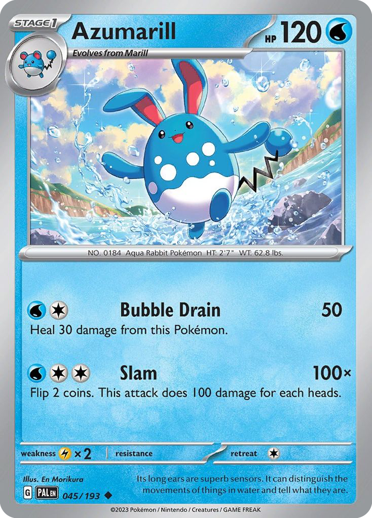 Azumarill (45/193) - Paldea Evolved Pokémon Card