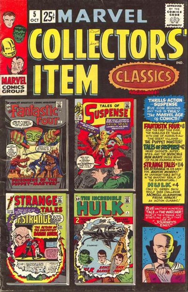 Marvel Collectors' Item Classics 5 Value GoCollect (marvel