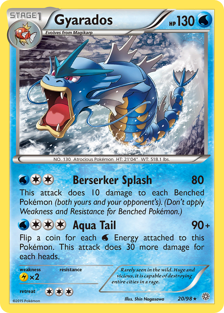 Gyarados (20/98) - Ancient Origins Pokémon Card