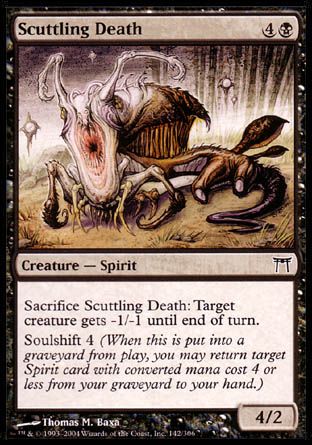 Scuttling Death (Champions of Kamigawa) Trading Card