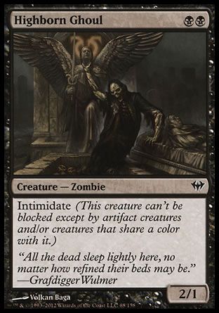 Highborn Ghoul (Dark Ascension) Trading Card