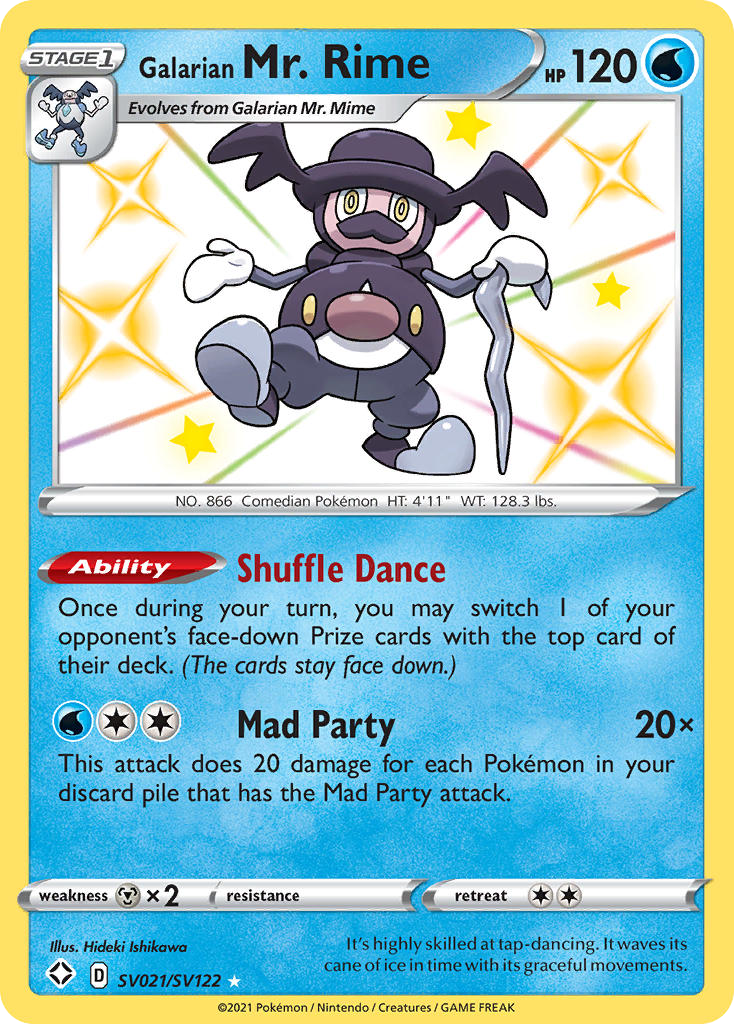 Galarian Mr. Rime (SV021) - Shining Fates Shiny Vault Pokémon Card