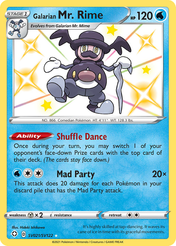 Galarian Mr. Rime (SV021) - Shining Fates Shiny Vault Value - GoCollect ...