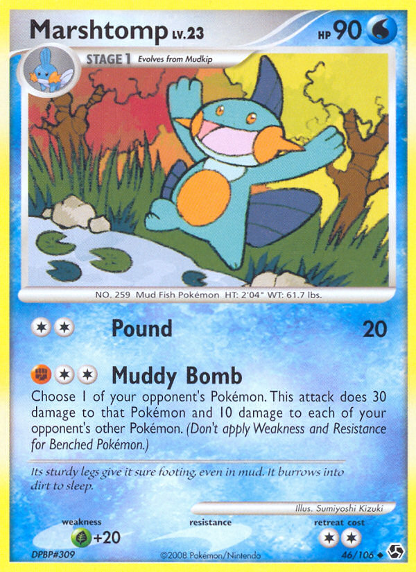 Marshtomp (46/106) - Great Encounters Pokémon Card