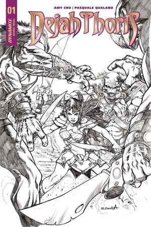 Dejah Thoris #1 (Cover H 40 Copy Davila B&w Inc)