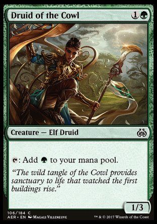 Druid of the Cowl (Aether Revolt) Trading Card