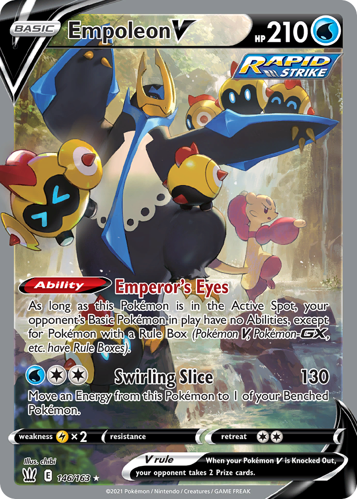 Empoleon V (146/163) - Battle Styles Pokémon Card