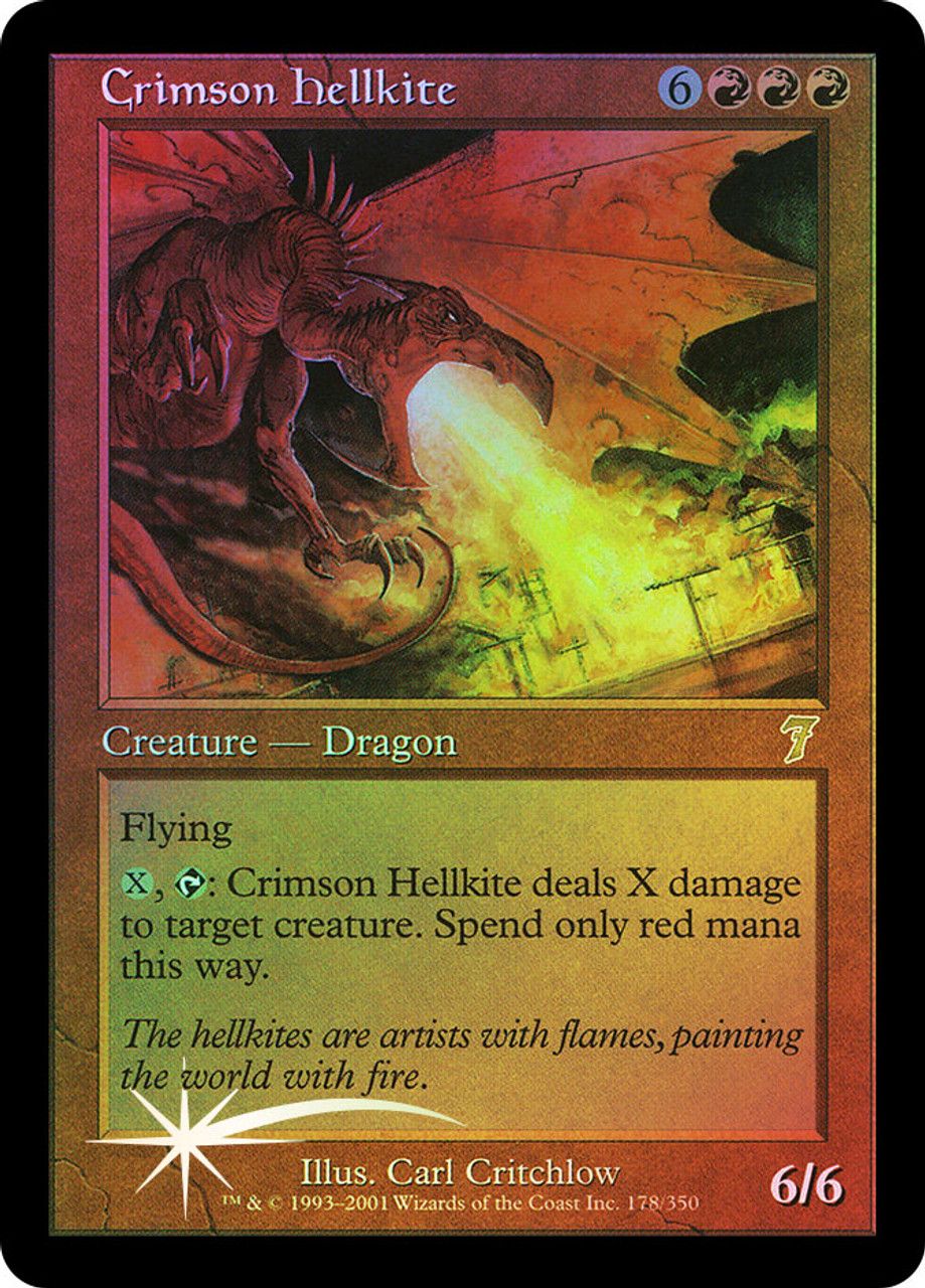 Crimson Hellkite (7th Edition - Foil) Trading Card