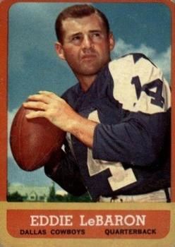 Eddie LeBaron 1963 Topps #73 Sports Card