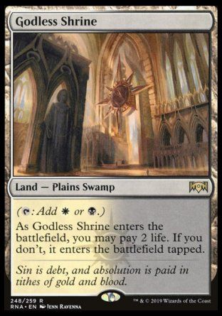 Godless Shrine (Ravnica Allegiance) Trading Card