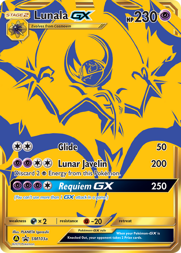 Lunala GX (SM103a) - SM Black Star Promos