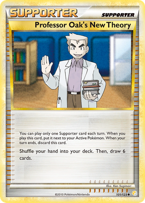 Professor Oak's New Theory (Trainer: Supporter) (101/123) - HeartGold & SoulSilver (Reverse Holo)