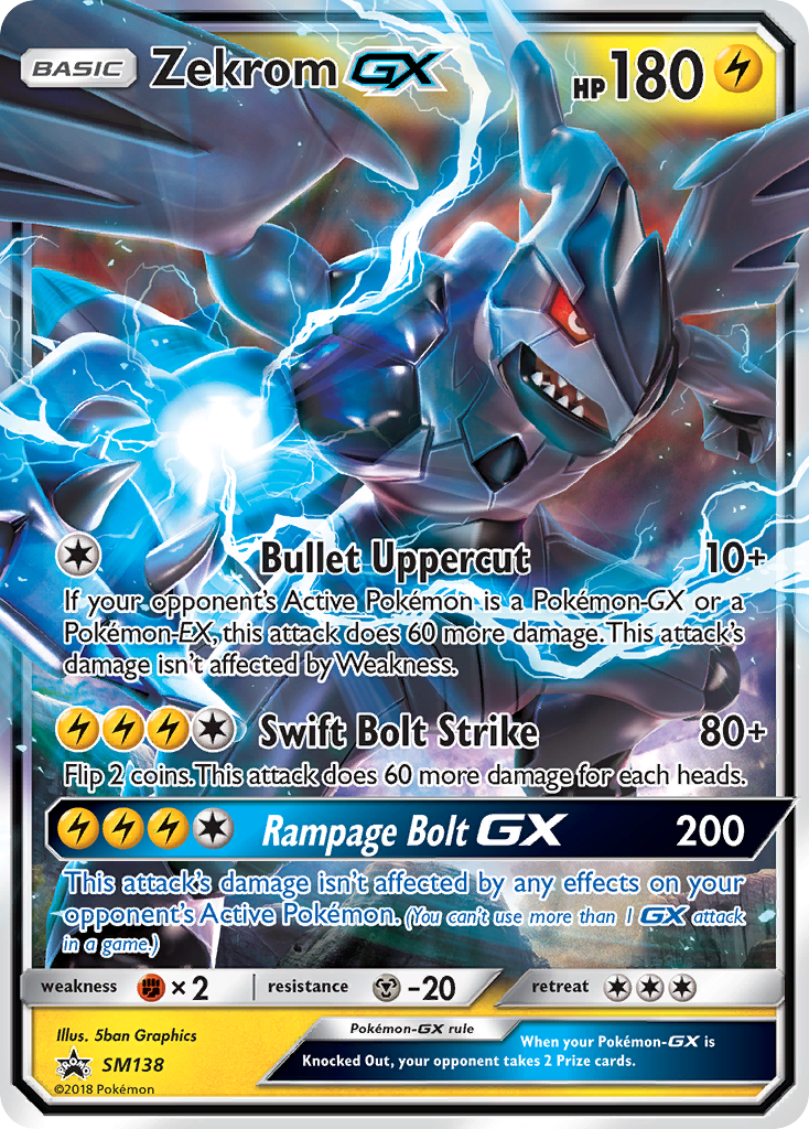 Zekrom GX (SM138) - SM Black Star Promos Pokémon Card