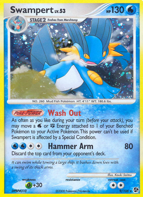 Swampert (9/106) - Great Encounters Pokémon Card